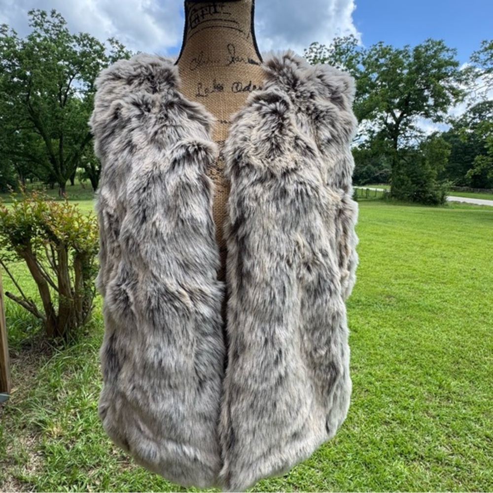 Alaniz Brown Faux Fur Vest with Cozy Style 40 (S-M)